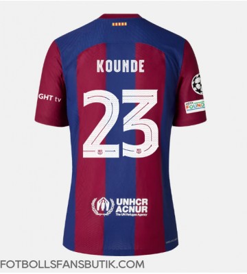 Barcelona Jules Kounde #23 Replika Hemmatröja 2023-24 Kortärmad